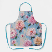 Hübsche Pastel-Aquarellfarben gestrichene Blume Schürze (Vorderseite)