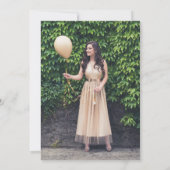 Hübsche Pastel Blush-Two-Foto-Graduierungsparty Einladung (Rückseite)