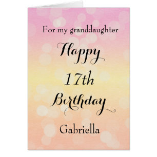Hübsche Pastel Bokeh 17. Geburtstag