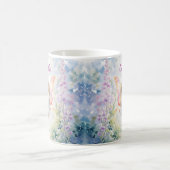 Hübsche Pastel Butterfly Faia im Blumengarten Kaffeetasse (Mittel)