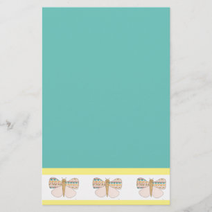 Hübsche Pastel Butterfly Stationery-Erin Brie Art  Briefpapier