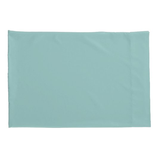 Hübsche Pastel Eggshell Blue Solid Print Kissenbezug (Rückseite-Rechts)