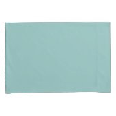 Hübsche Pastel Eggshell Blue Solid Print Kissenbezug (Vorderseite-Rechts)