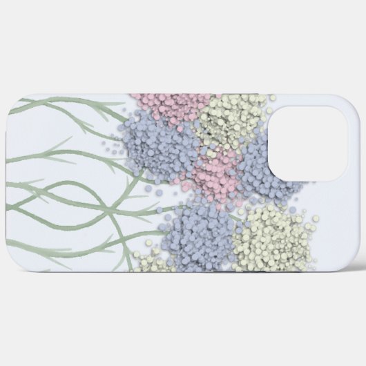 Hübsche Pastel-farbige Blume Case-Mate iPhone Hülle (Rückseite (Horizontal))