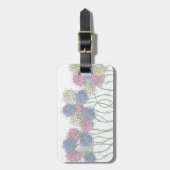 Hübsche Pastel-farbige Blume Gepäckanhänger (Vorderseite vertikal)
