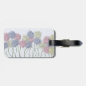 Hübsche Pastel-farbige Blume Gepäckanhänger (Rückseite horizontal)
