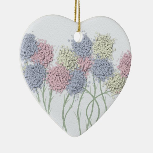 Hübsche Pastel-farbige Blume Keramikornament (Rechts)