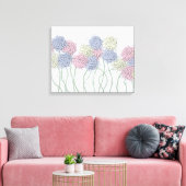 Hübsche Pastel-farbige Blume Leinwanddruck (Insitu (Wohnzimmer))