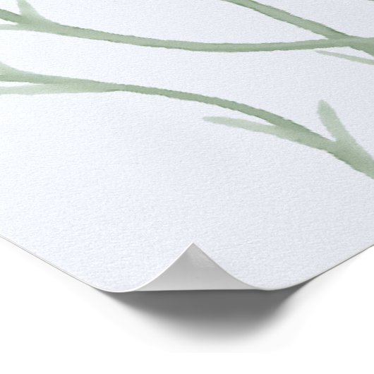 Hübsche Pastel-farbige Blume Poster (Ecke)