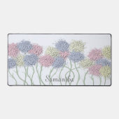 Hübsche Pastel-farbige Blume Schreibtischunterlage (Vorderseite)