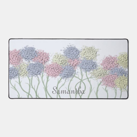 Hübsche Pastel-farbige Blume Schreibtischunterlage (Vorderseite)