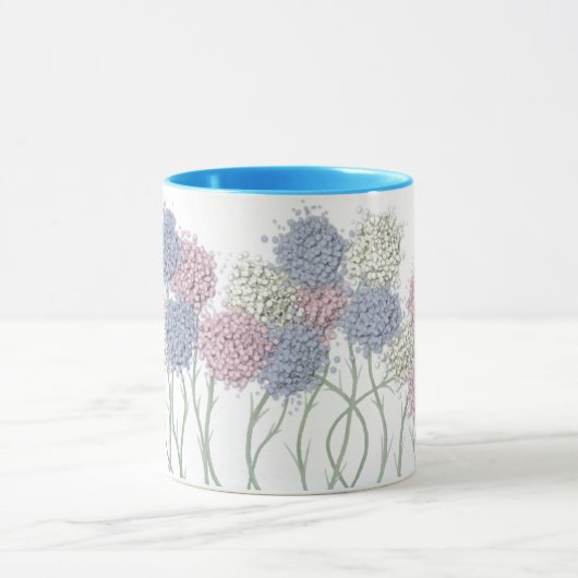 Hübsche Pastel-farbige Blume Tasse (Zentrum)