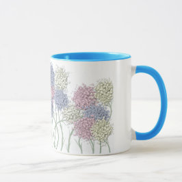 Hübsche Pastel-farbige Blume Tasse