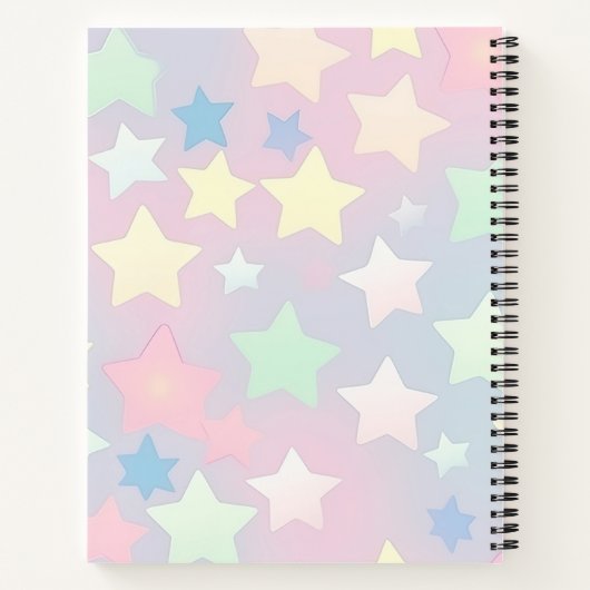 HÜBSCHE PASTEL-FARBSTARTEN NOTIZBLOCK (Rückseite)