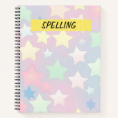 HÜBSCHE PASTEL-FARBSTARTEN NOTIZBLOCK (Vorderseite)