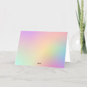 Hübsche Pastel Gradient Happy Oaster Foto Gold (Rückseite)