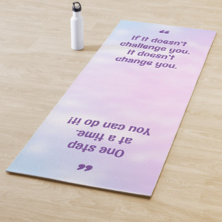 Hübsche Pastel Inspiration Zitat Yoga Mat Yogamatte