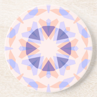 Hübsche Pastel Lila Peach Star Eclectic Kitsch Getränkeuntersetzer