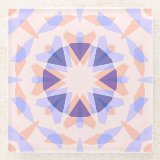 Hübsche Pastel Lila Peach Star Eclectic Kitsch Glasuntersetzer