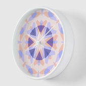 Hübsche Pastel Lila Peach Star Eclectic Kitsch Uhr (Winkel)