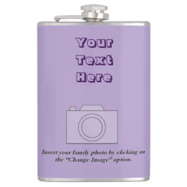 Hübsche Pastel Lilac / Lavendel / Lila Flachmann