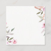 Hübsche Pastel Petals Bridal-Registrierung Begleitkarte (Rückseite)