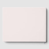 Hübsche Pastel Pink Cherry Blossom Hochzeit Gästebuch (Rückseite)