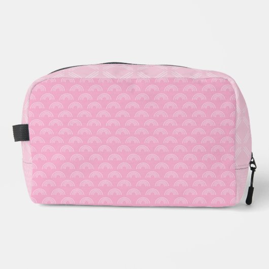 HÜBSCHE PASTEL PINK RAINBOW PATTERIEN WASCHBEUTEL (Vorderseite)