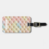 Hübsche Pastel-Quilt-Gepäckmarken Gepäckanhänger (Vorderseite horizontal)