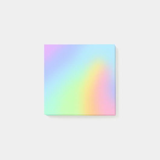 Hübsche Pastel Rainbow Blur Post-it Klebezettel (Vorderseite)