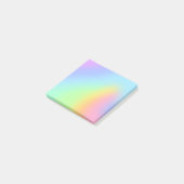 Hübsche Pastel Rainbow Blur Post-it Klebezettel (angewinkelt)