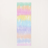 Hübsche Pastel Rainbow Gefärbte Krawatte Streifen  Yogamatte (Rückseite)