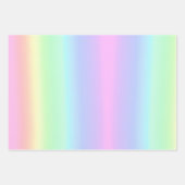 Hübsche Pastel Rainbow Gradient Geschenkpapier Set (Vorderseite 3)