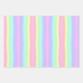 Hübsche Pastel Rainbow Gradient Geschenkpapier Set (Vorderseite)
