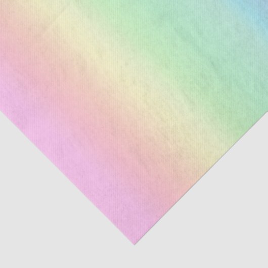 Hübsche Pastel Rainbow Gradient Seidenpapier (Ausschnitt)