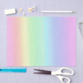 Hübsche Pastel Rainbow Gradient Seidenpapier (Handwerk)