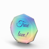 Hübsche Pastel Rainbow Gradient Wedding Fotoblock (Rechts)