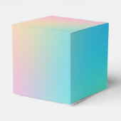 Hübsche Pastel Rainbow Gradient Wedding Geschenkschachtel (Rückseite)