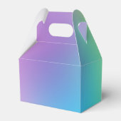 Hübsche Pastel Rainbow Gradient Wedding Geschenkschachtel (Rückseite)