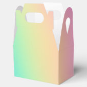 Hübsche Pastel Rainbow Gradient Wedding Geschenkschachtel (Geöffnet)