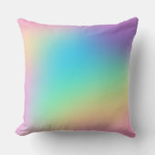 Hübsche Pastel Rainbow Gradient Wedding Kissen (Vorderseite)