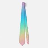 Hübsche Pastel Rainbow Gradient Wedding Krawatte (Vorderseite)