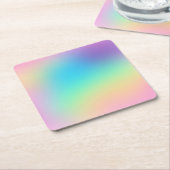 Hübsche Pastel Rainbow Gradient Wedding Rechteckiger Pappuntersetzer (angewinkelt)