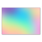 Hübsche Pastel Rainbow Gradient Wedding Tischnummer (Rückseite)