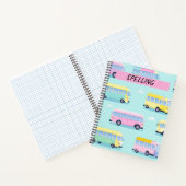 HÜBSCHE PASTEL SCHOOL BUSSE NOTIZBLOCK (Innenseite)