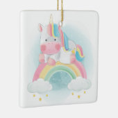 Hübsche Pastel Unicorn Keramikornament (Rechts)