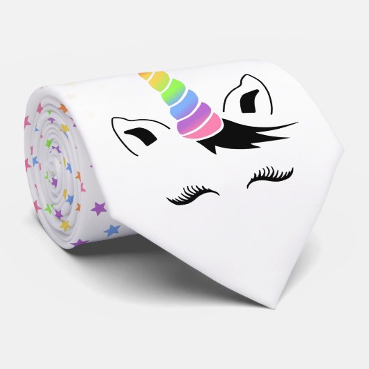 Hübsche Pastel Unicorn Krawatte (Gerollt)