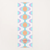 Hübsche Pastel Violet Orange Aqua Yogamatte (Vorderseite)