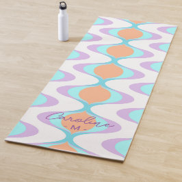 Hübsche Pastel Violet Orange Aqua Yogamatte