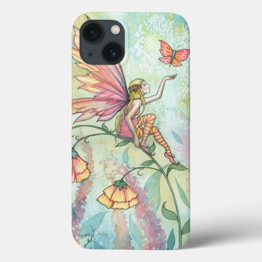 Hübsche Pastel Watercolor Blume Kunst, Dichtung un Case-Mate iPhone Hülle (Rückseite)